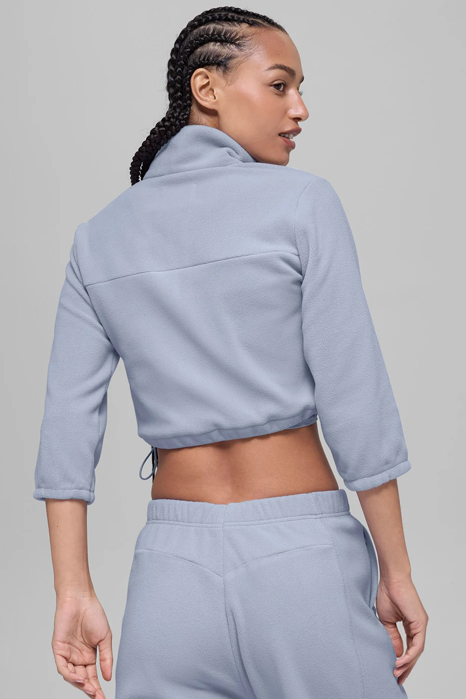 Polar Fleece Retreat Cropped Jacket - Winter Frost - Image 2