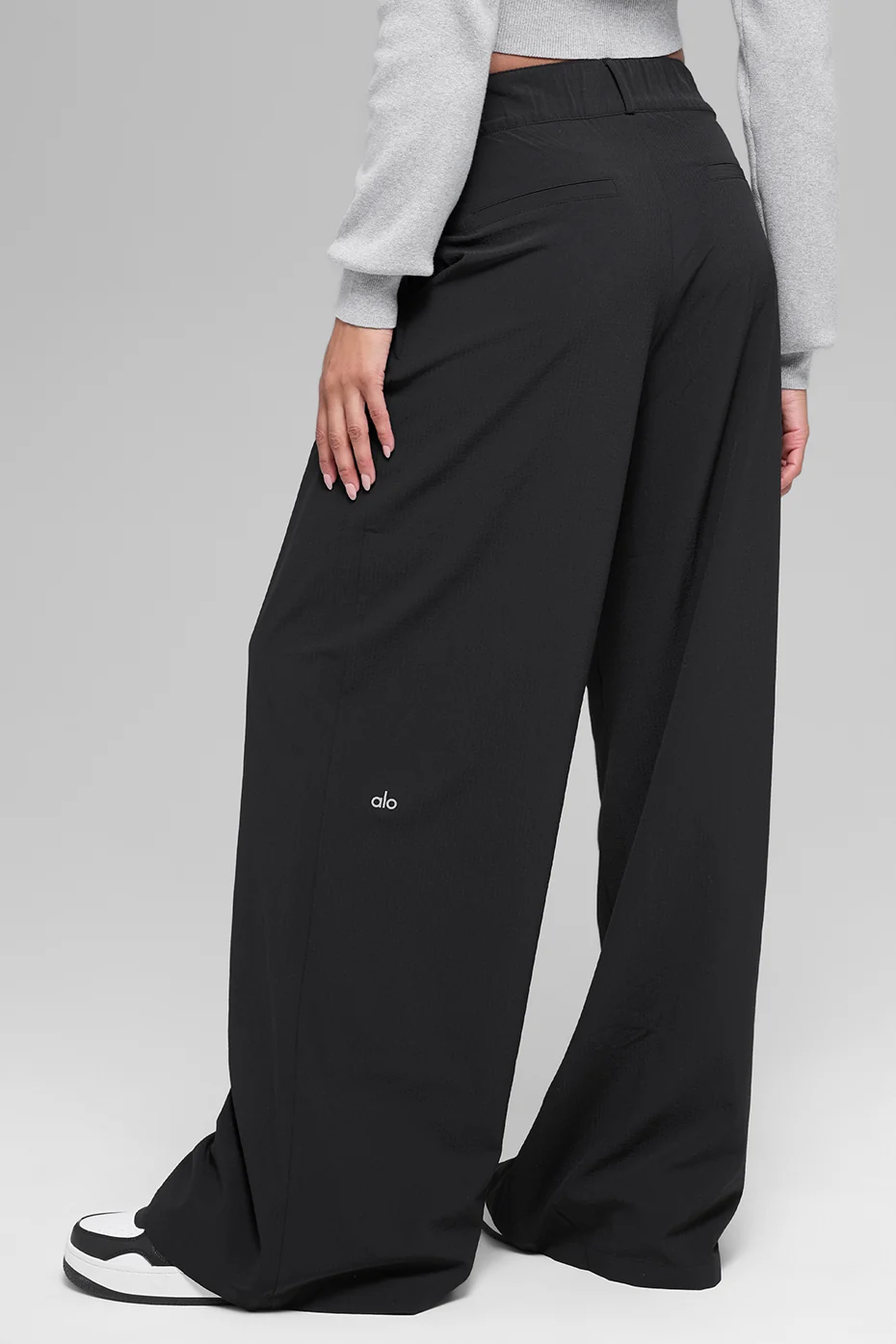 High-Waist Dreamscape Trouser (Long) - Black - Image 4