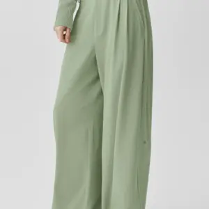 High-Waist Dreamscape Trouser (Long) - Dune Grass