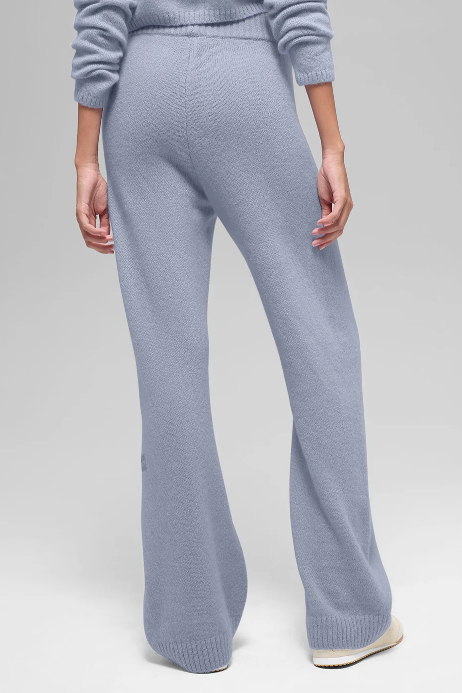 Wool Cashmere High-Waist New Class Wide Leg Pant - Winter Frost - Image 2