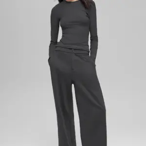 High-Waist Sweatpant Trouser - Anthracite