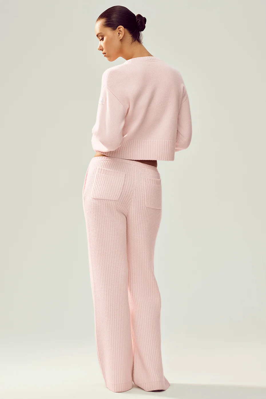 Cashmere High-Waist Northstar Straight Leg Pant - Frosted Pink - Image 2