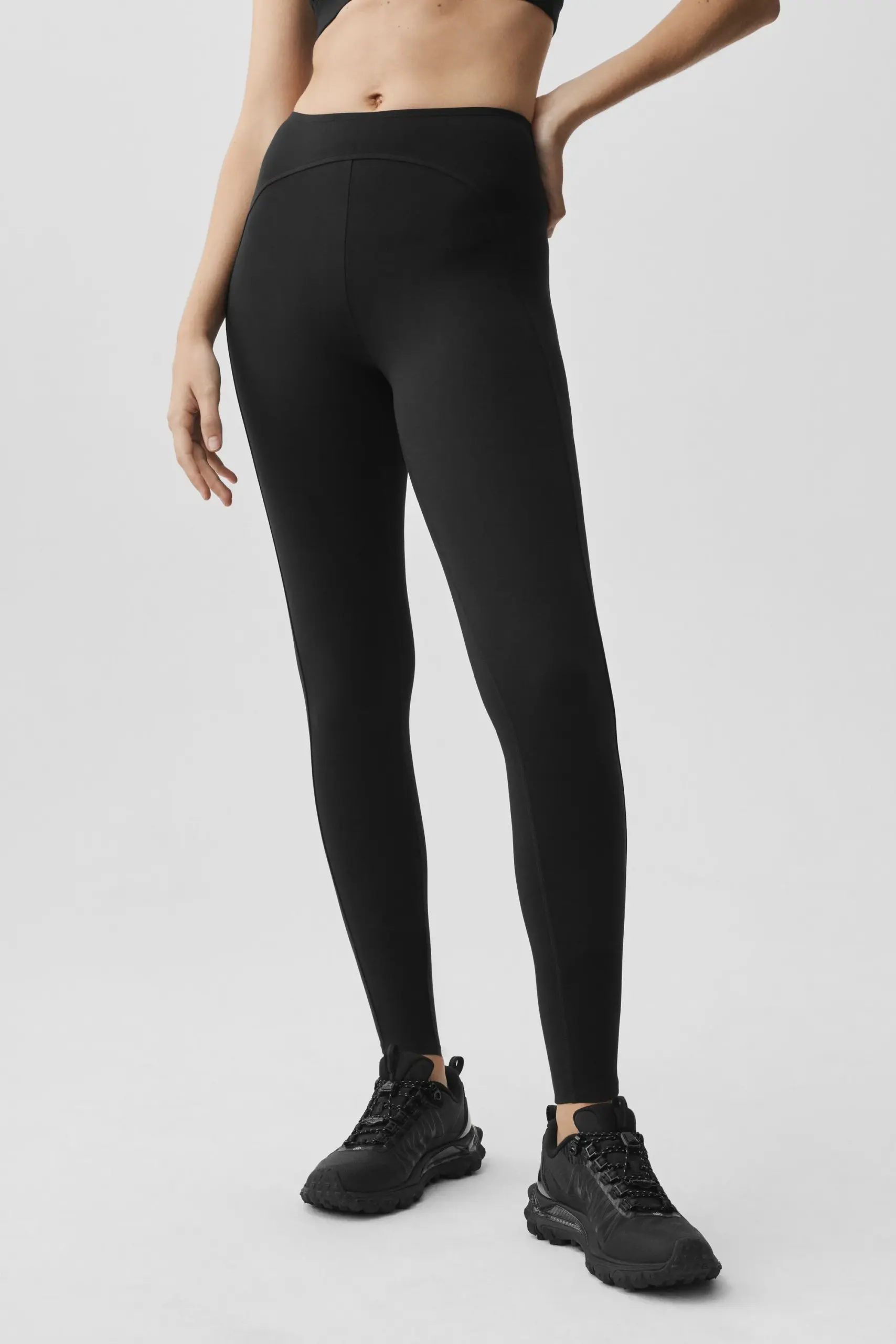 ALO Softsculpt High-Waist 7/8 Superset Legging - Black - Image 3