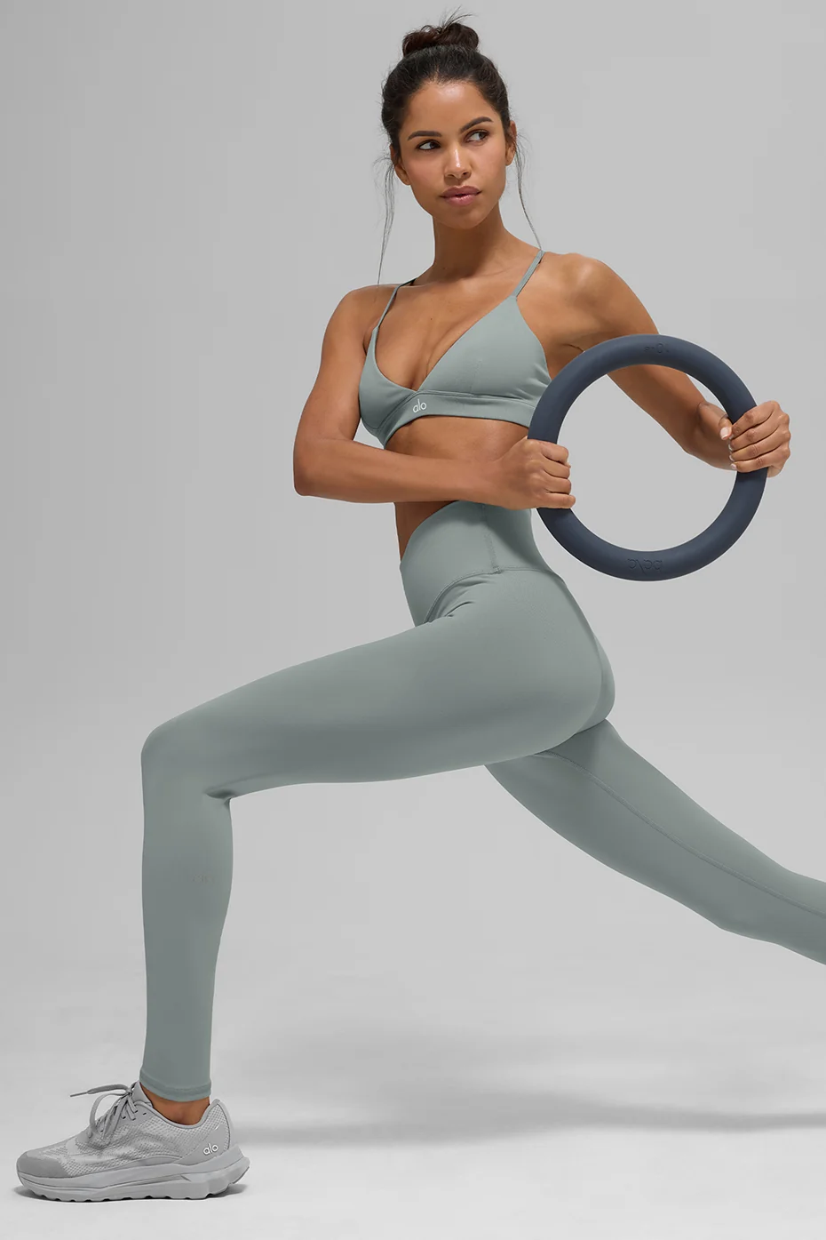 High-Waist Airbrush Legging - Lunar Grey - Image 5