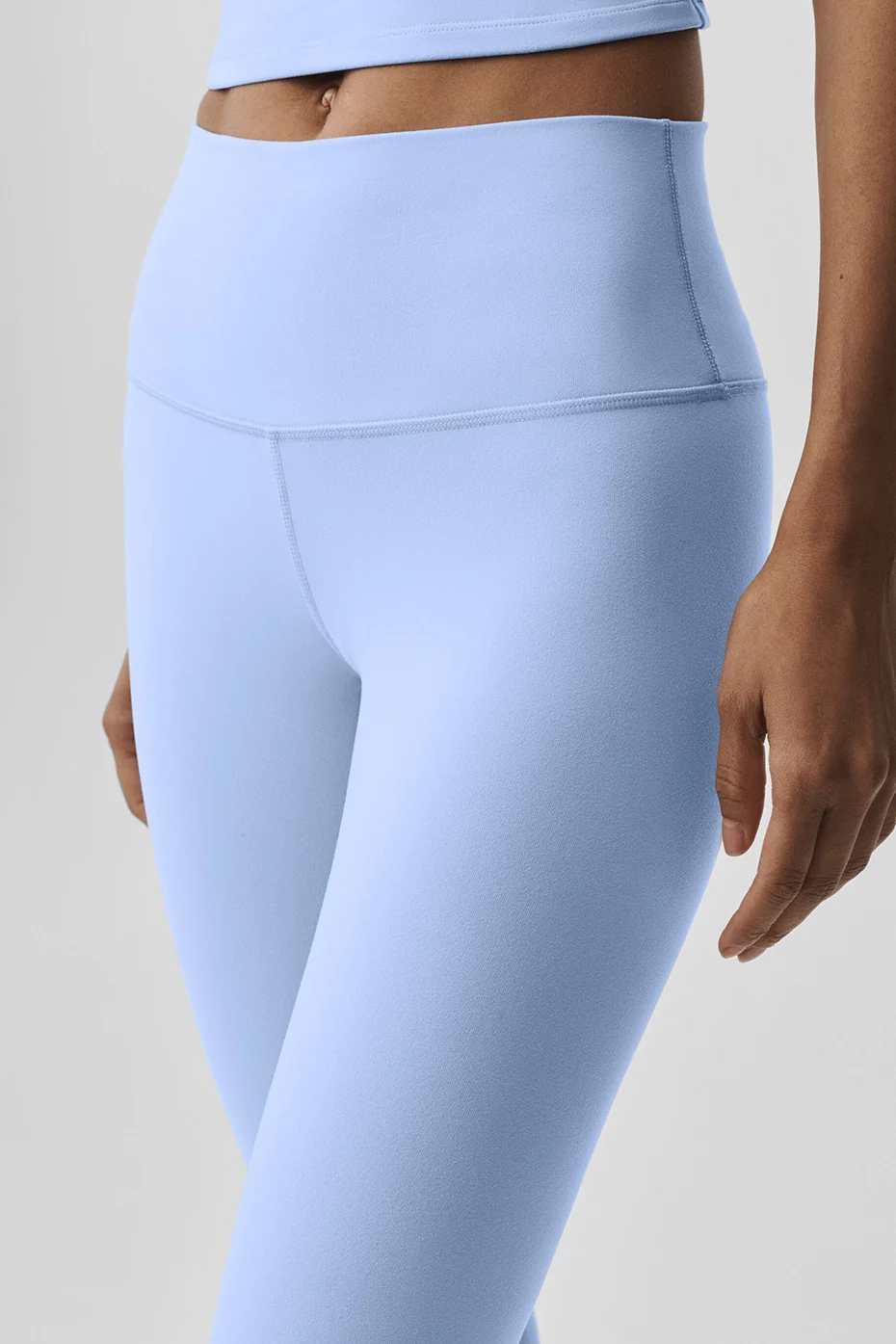 High-Waist Airbrush Legging - Light Provence Blue - Image 3