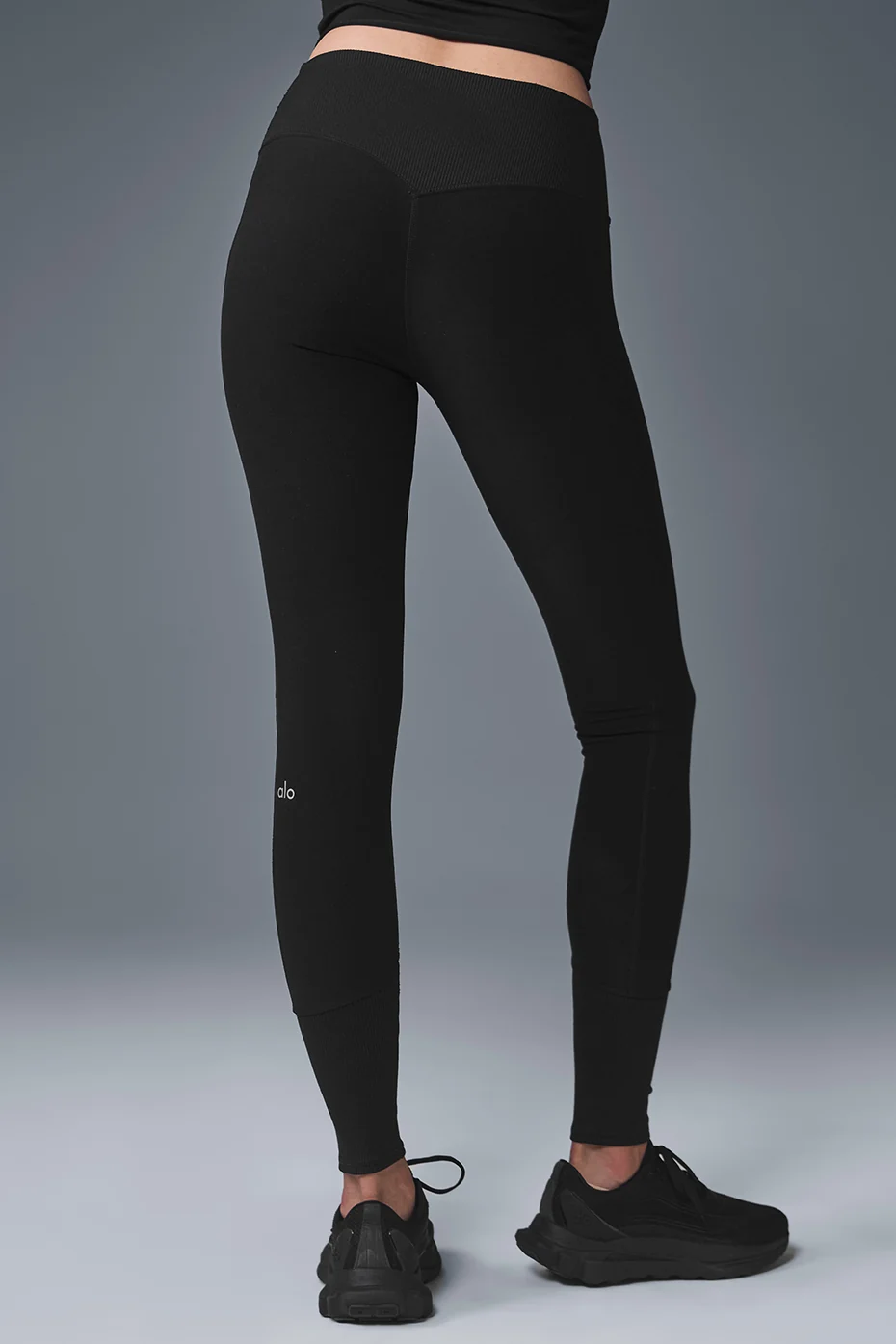 High-Waist Alosoft Lounge Legging - Black - Image 3