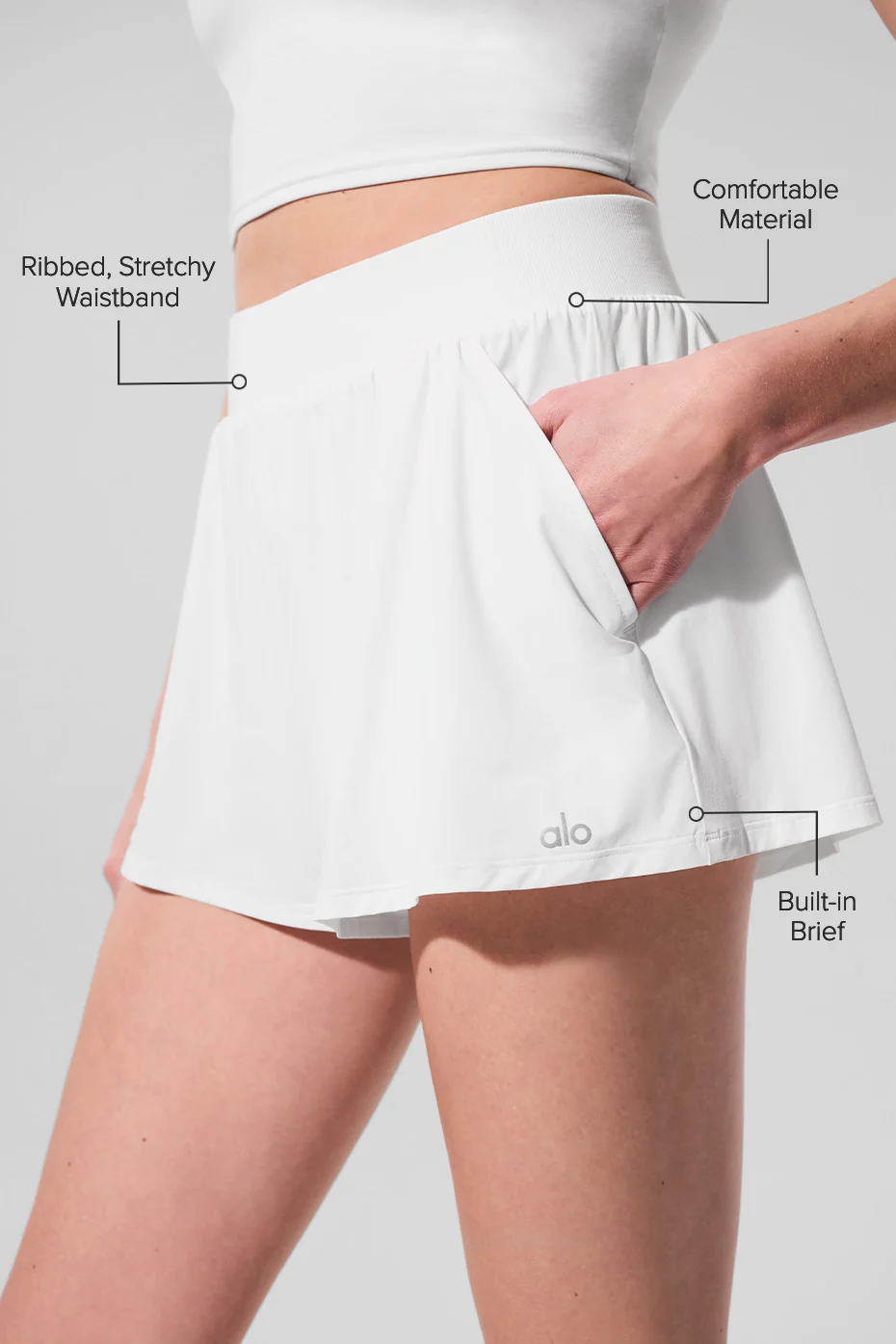 Breezy Short - White - Image 2