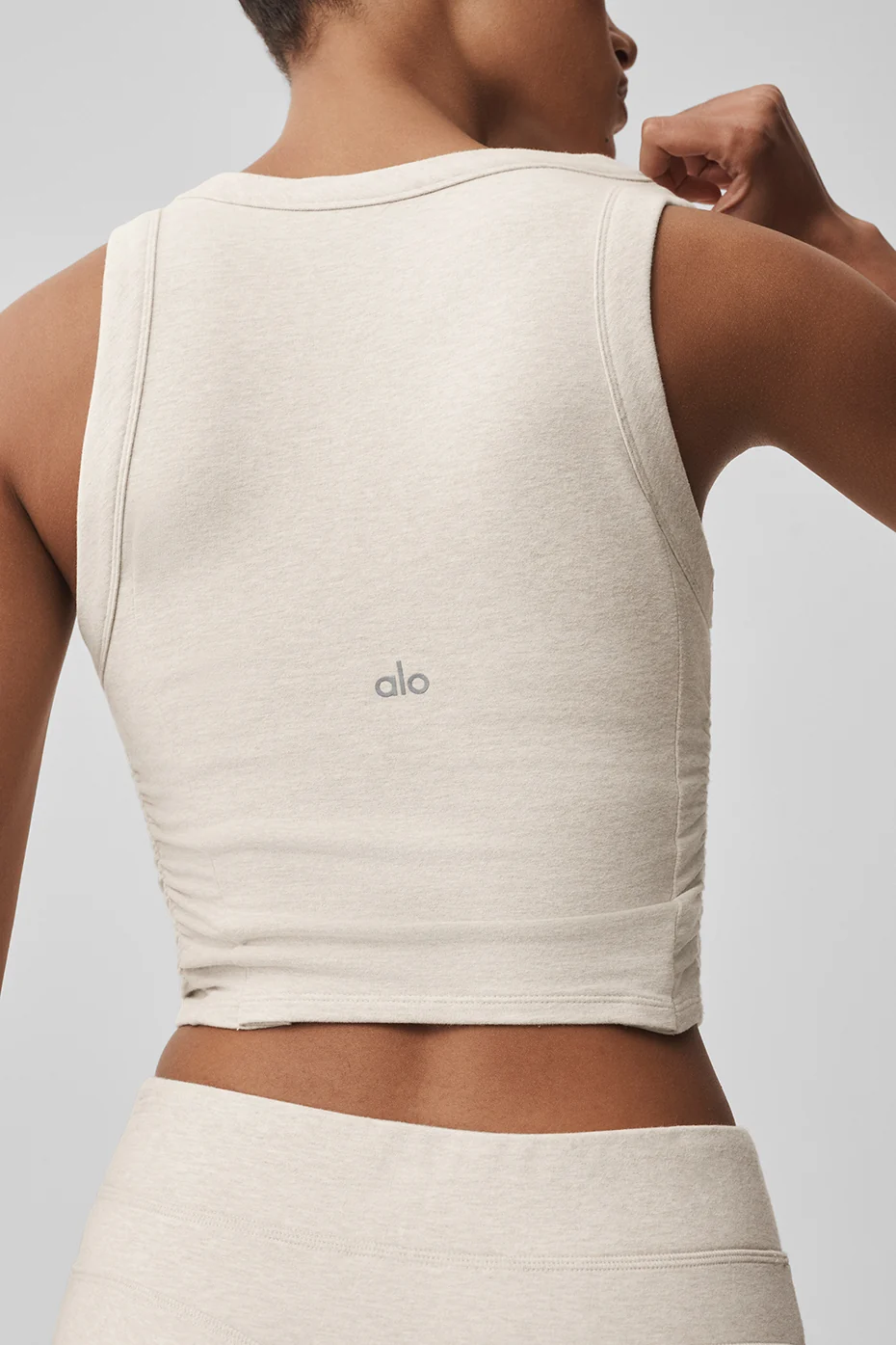 Sway Bra Tank - Oatmeal Heather - Image 6