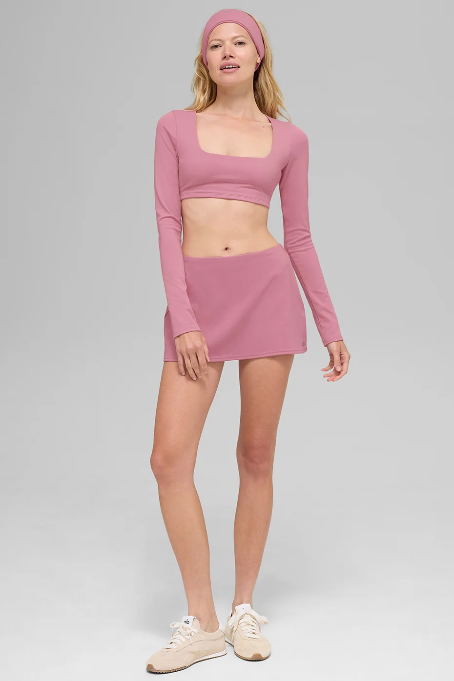 ALO Softsculpt Precision Long Sleeve Bra - Pink Wild Rose - Image 4